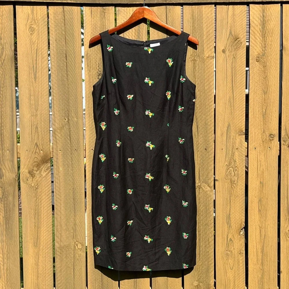address Maggy Dresses & Skirts - 12 Address Maggy Linen Blend Floral Summer Sheath Dress